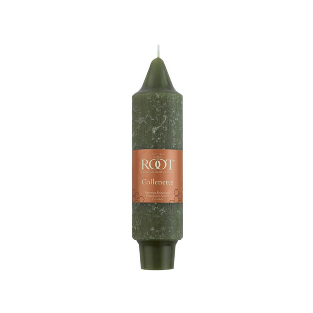 Timberline Collenette Dark Olive Single Candle, 5in
