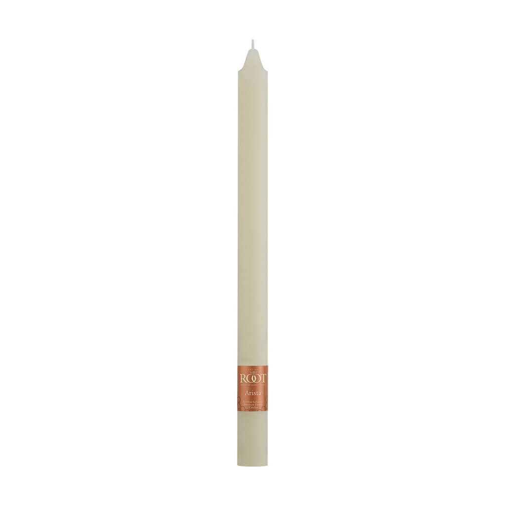 Smooth Arista Ivory Single Candle, 12in