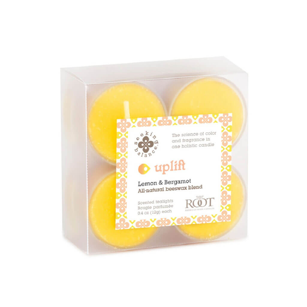 Seeking Balance Aromatherapy Tealights Lemon &amp; Bergamot Uplift
