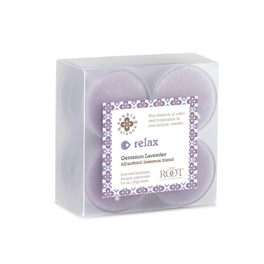 Seeking Balance Aromatherapy Tealights Geranium Lavender Relax