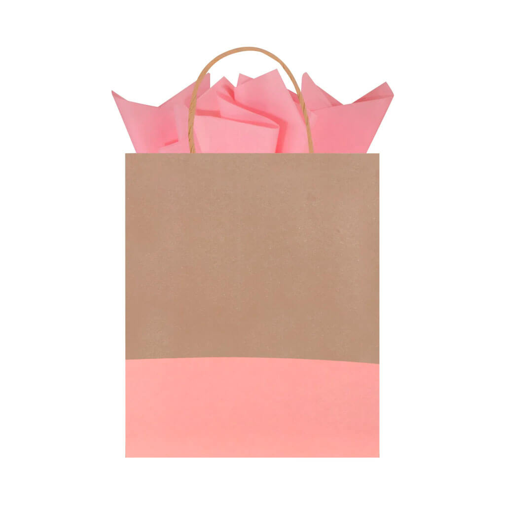 Tote Bag Blush Dipped Kraft