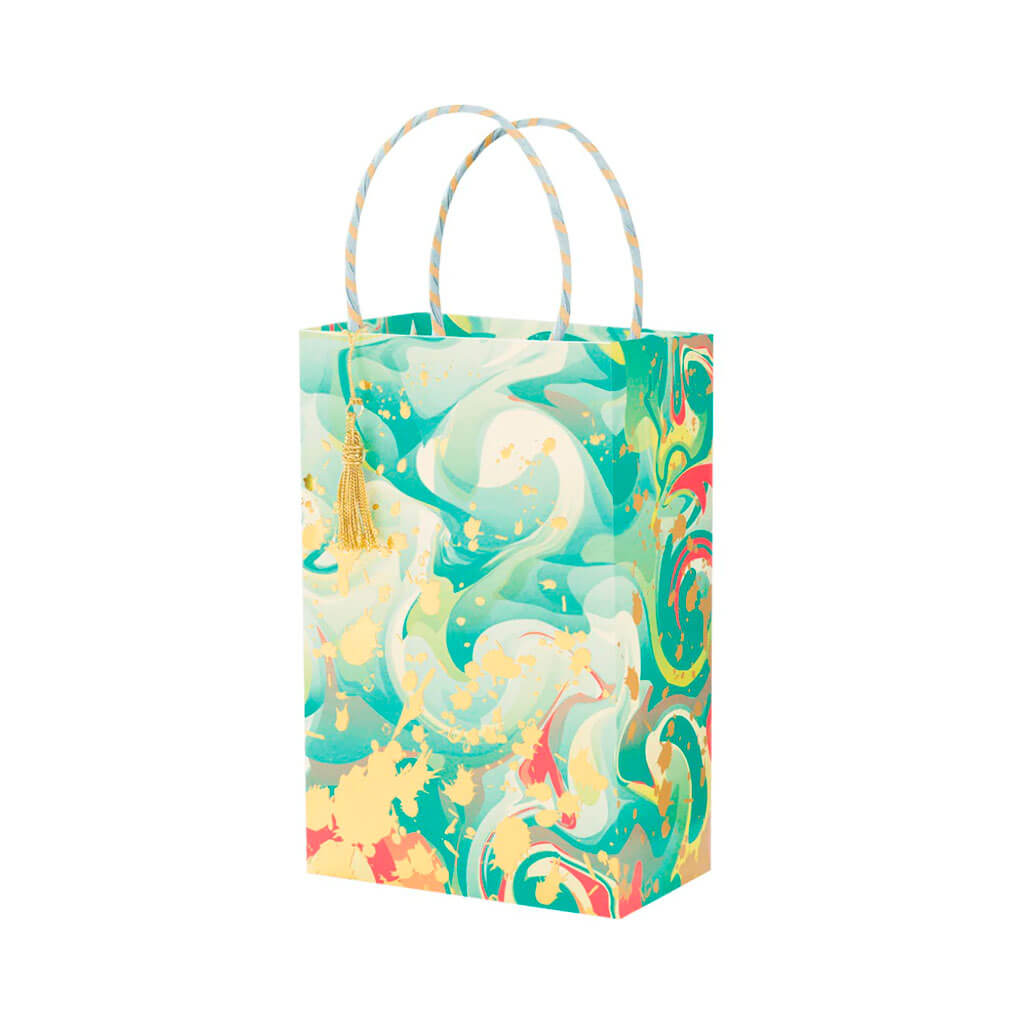 Tote Bag Marble Madness Seafoam Small