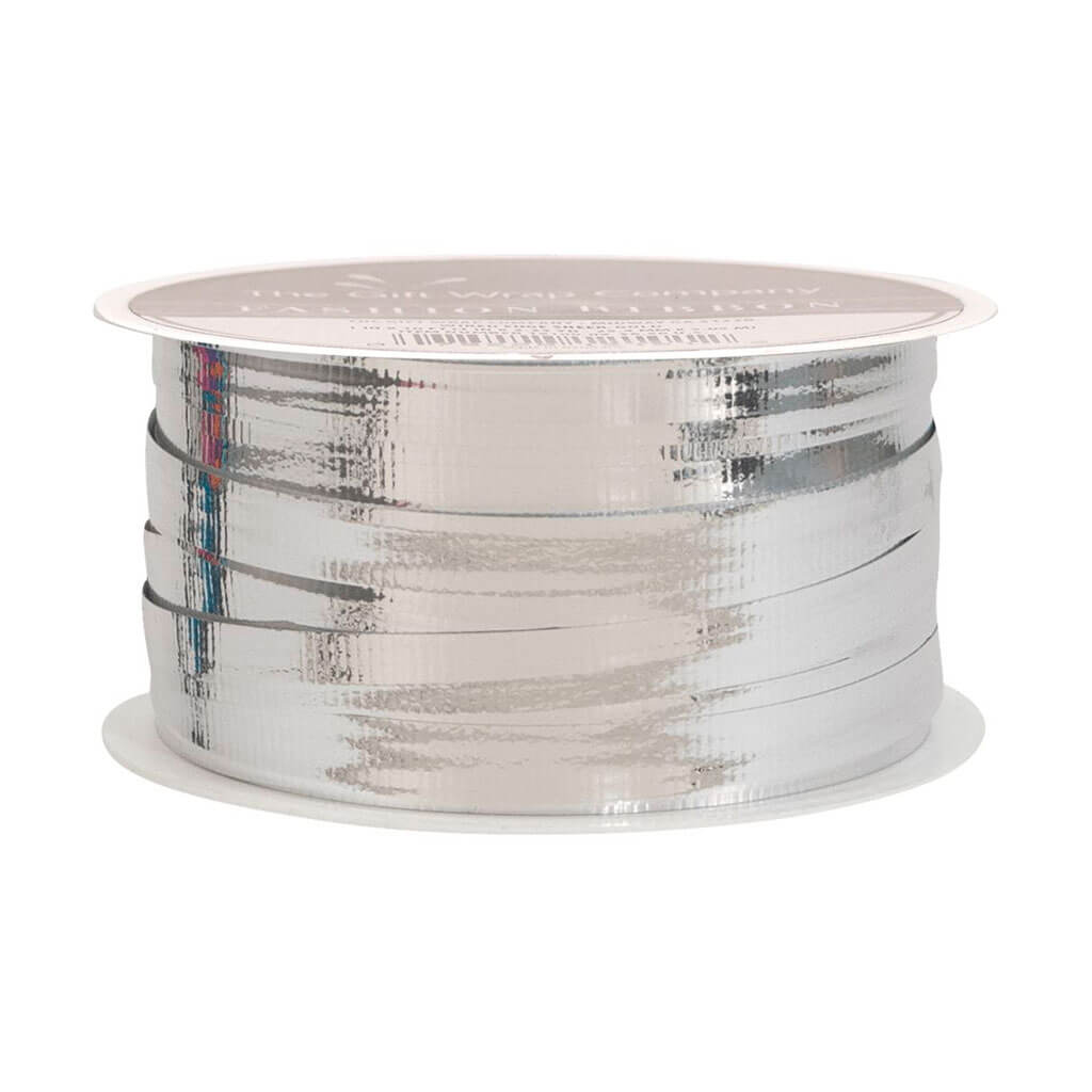 Poly Ribbon Silver Mettalic Curlng Spools