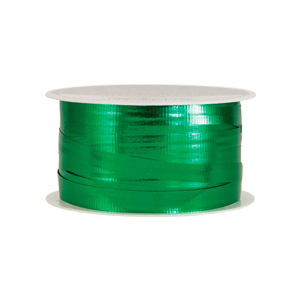 Poly Ribbon Green Mettalic Curling Spools