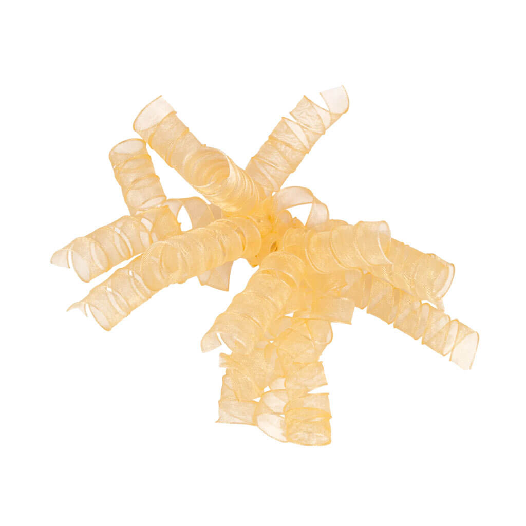 Curly Sheer Bow Gold