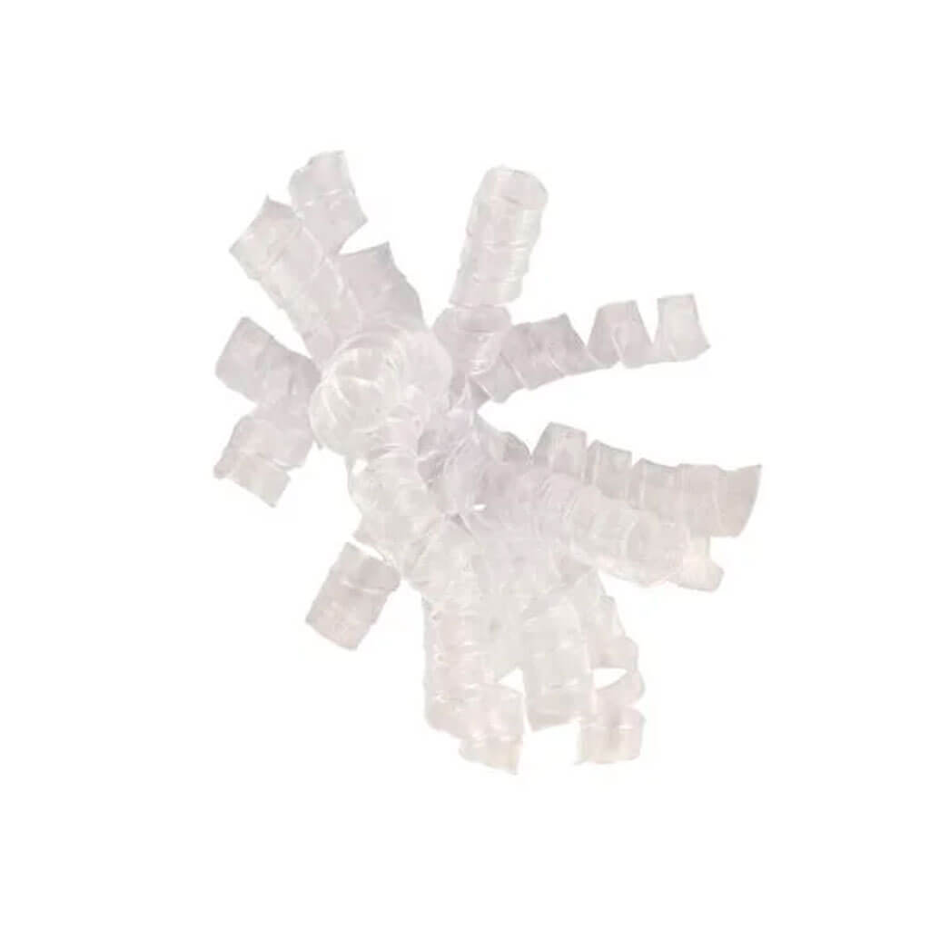 Curly Sheer Bow White