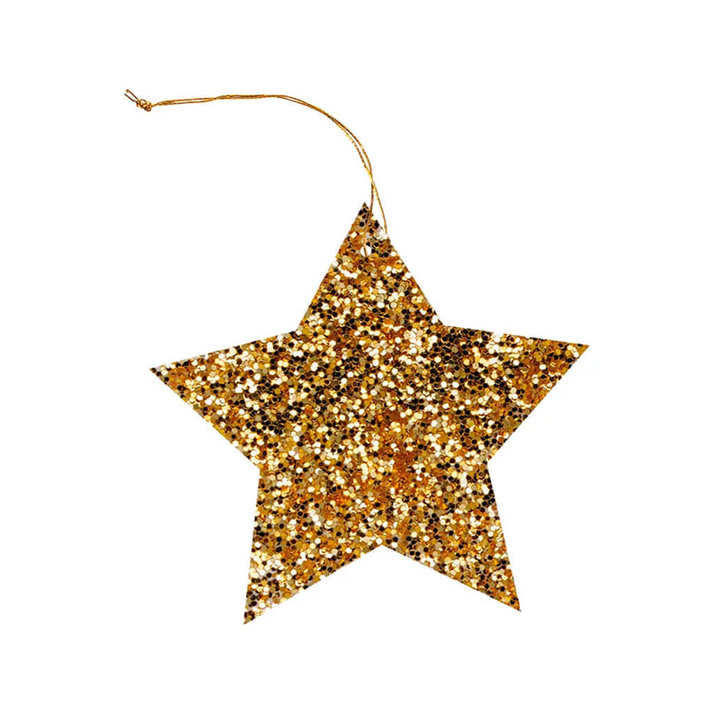 Luggage Tags Glittr Star Die Cut Tag