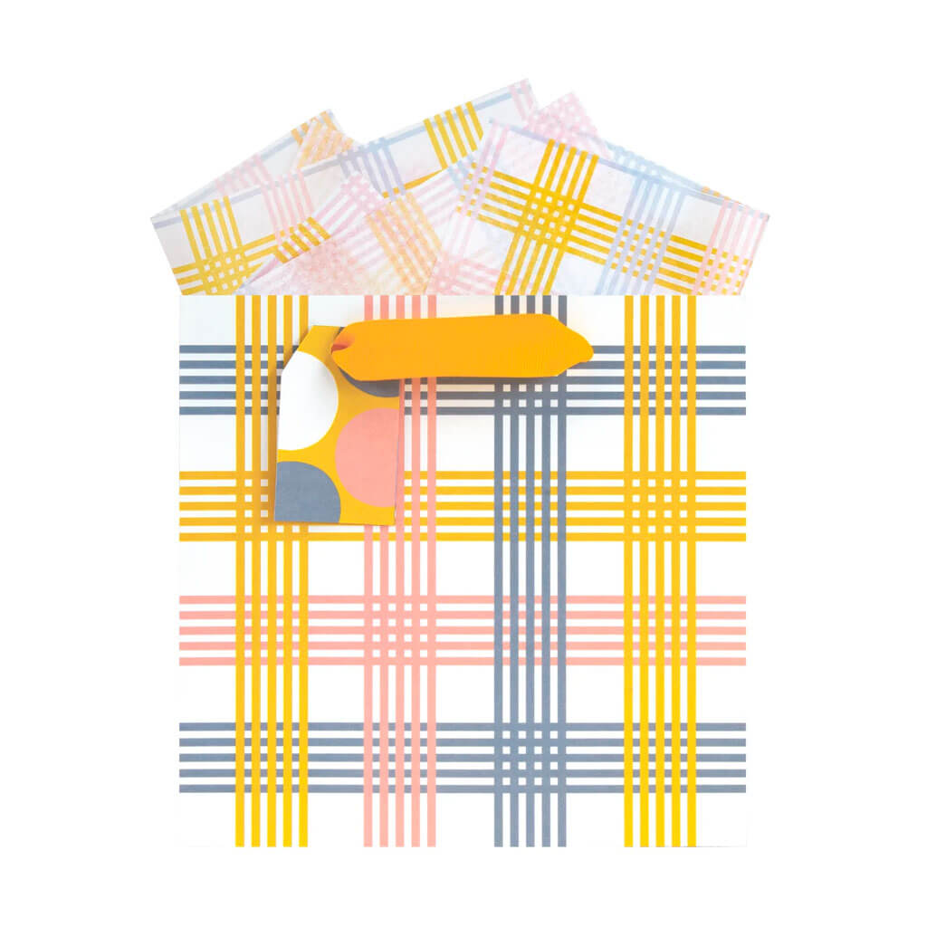 Mod Plaid Small Truffle Gift Bags