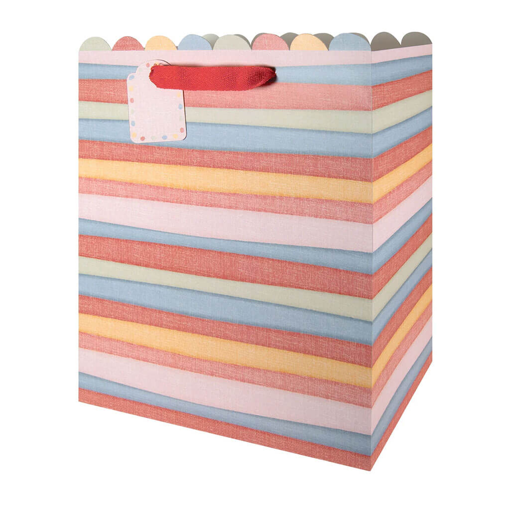 Crepe Stripes Large Gift Bag