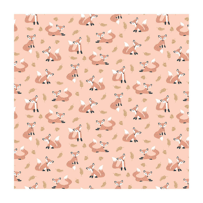 Fox Love Gift Wrap Roll, 5ft