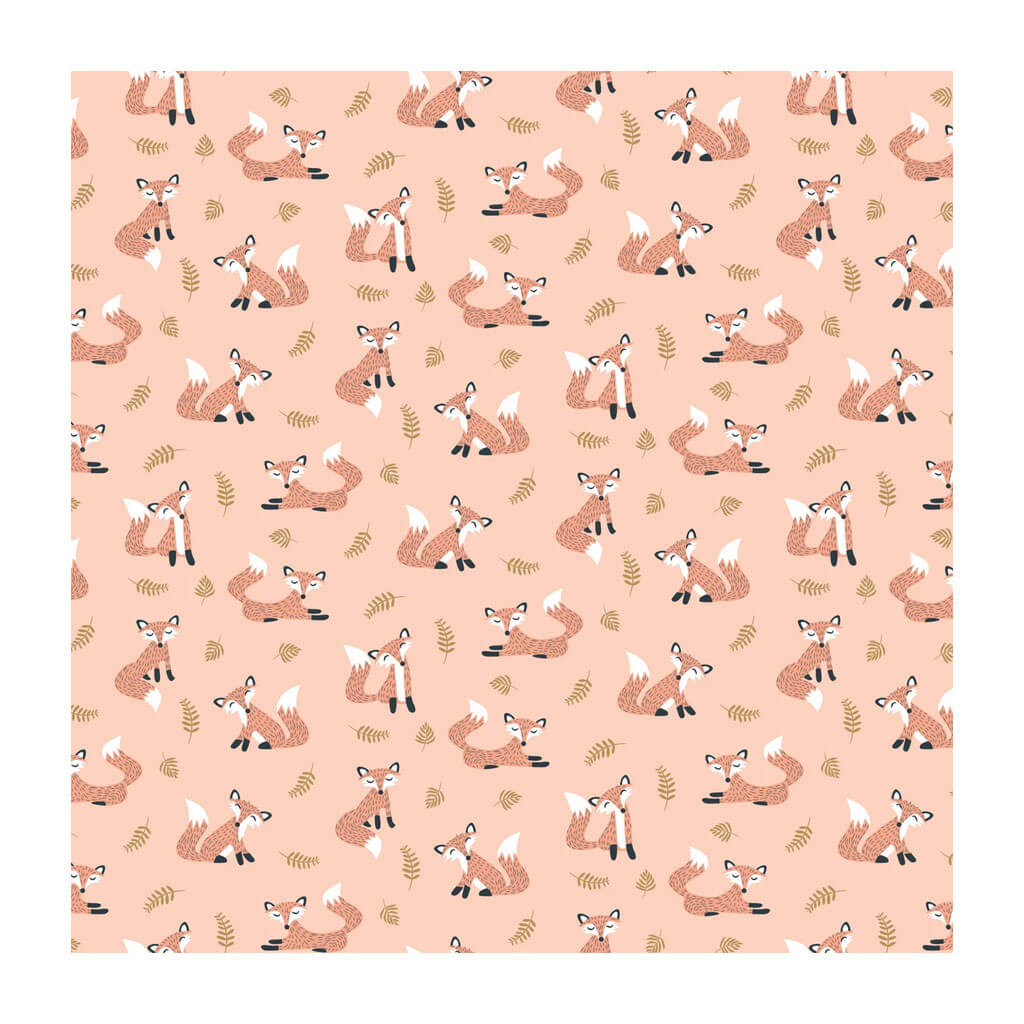 Fox Love Gift Wrap Roll, 5ft