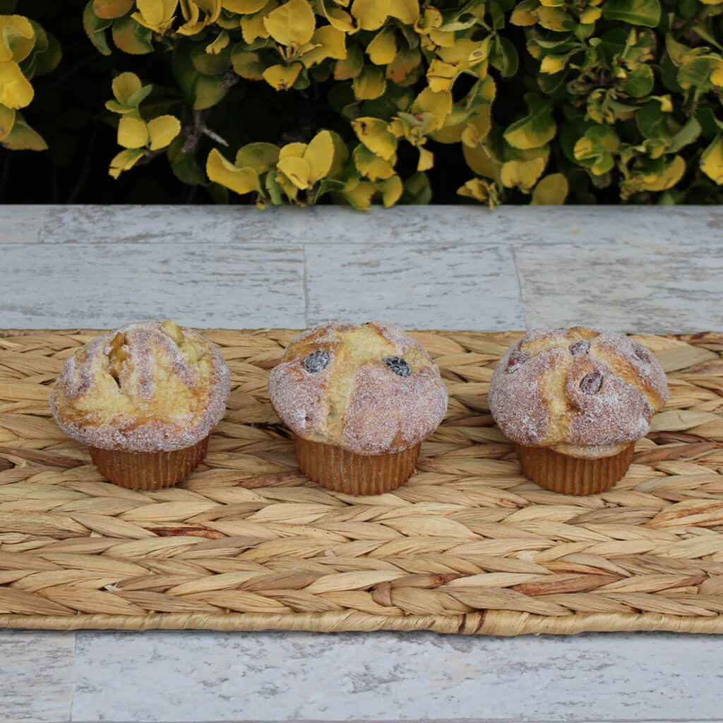 Fruit &amp; Nut Muffins (Set Of 3)