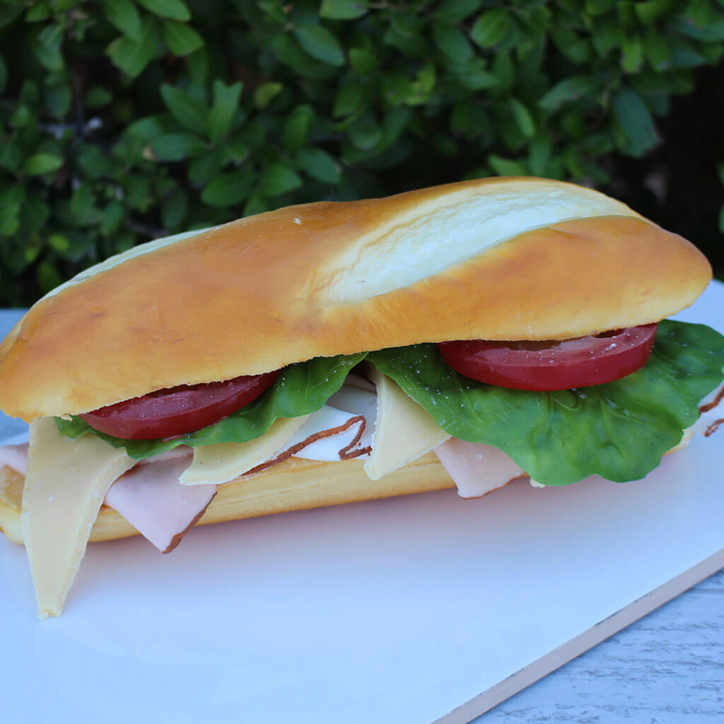 Ham &amp; Turkey On A Hoagie Roll