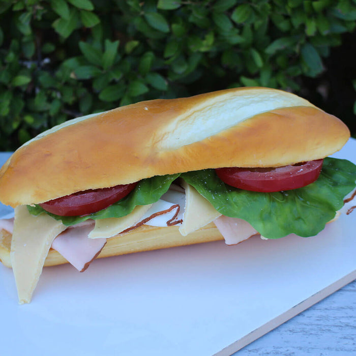 Ham & Turkey On A Hoagie Roll