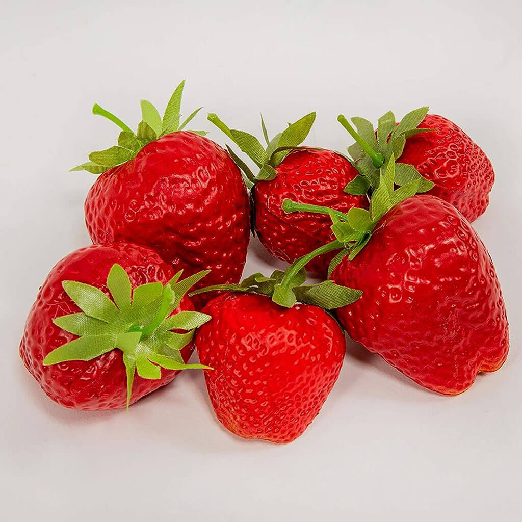 Red Strawberries (Set Of 6)