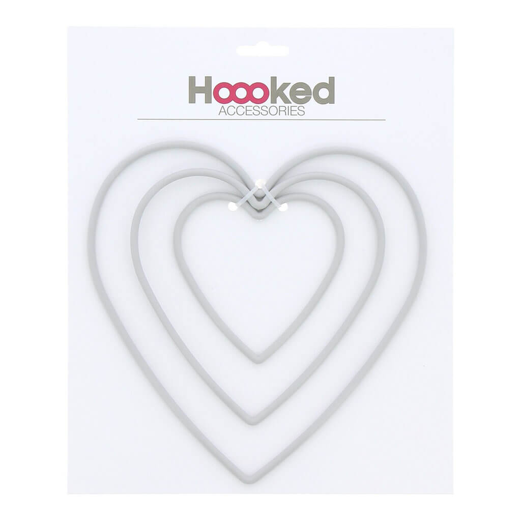 Hoooked Macrame Frames Hearts 3ct