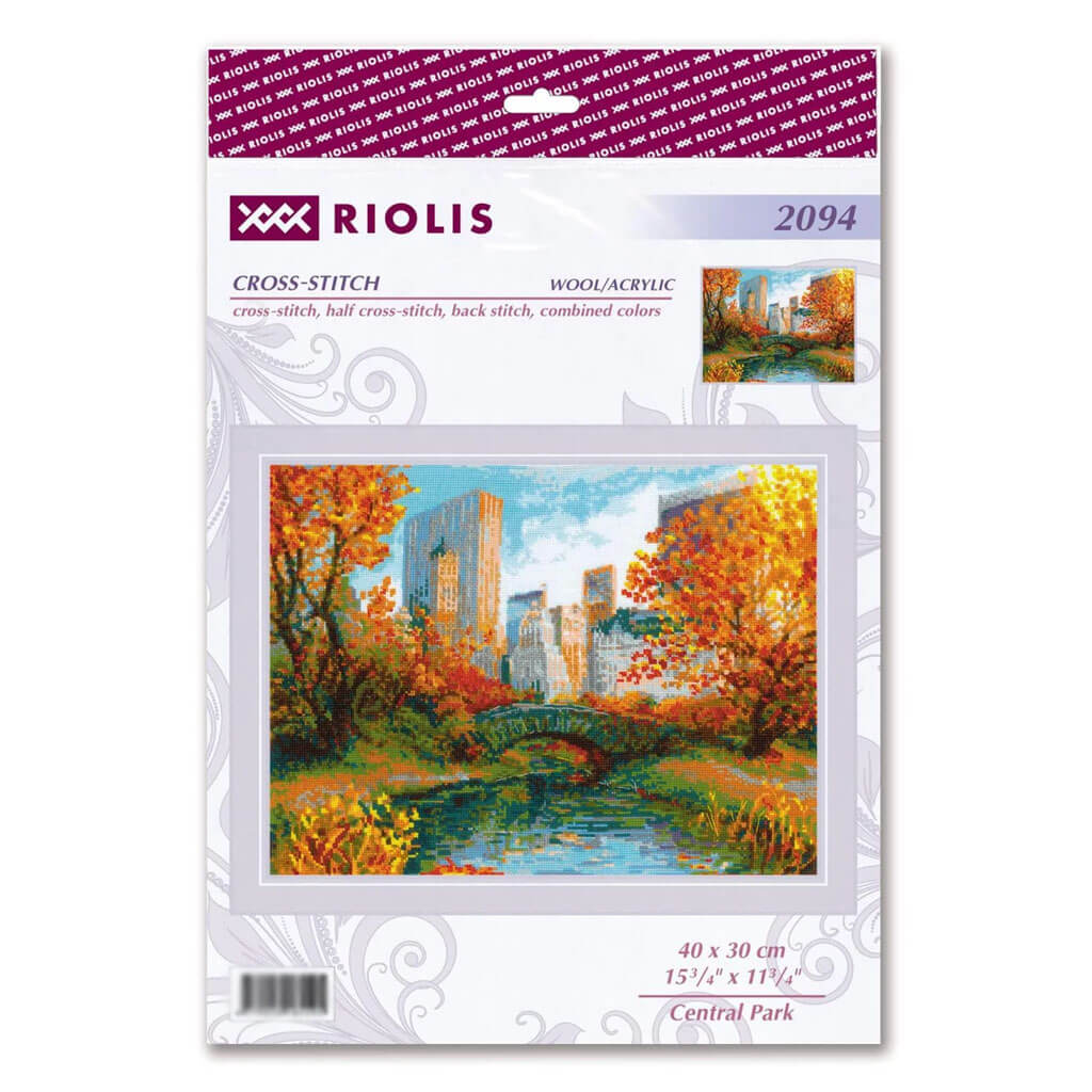 RIOLIS Counted Cross Stitch Kit 15.75in x 11.75in Central Park