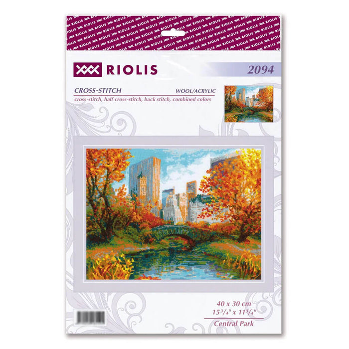 RIOLIS Counted Cross Stitch Kit 15.75in x 11.75in Central Park