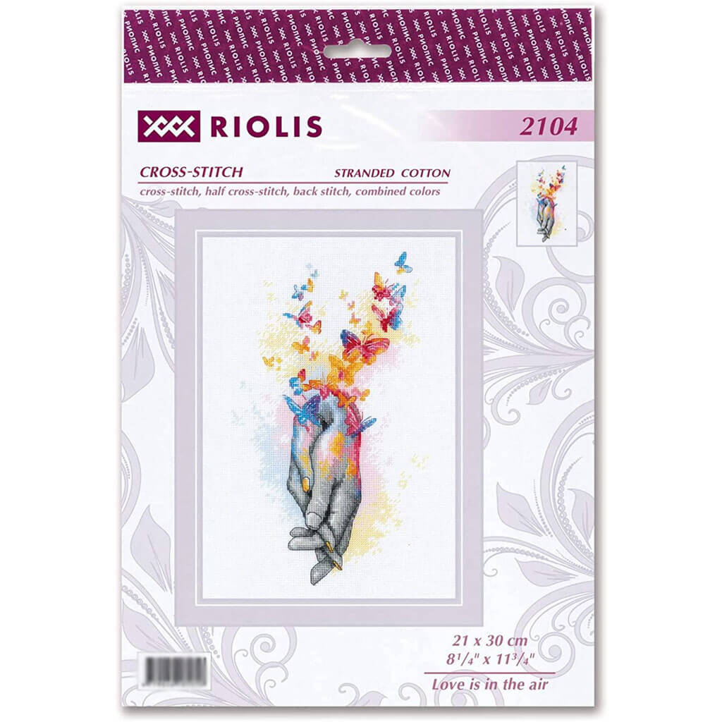 RIOLIS Counted Cross Stitch Kit 8.25in x 11.75in Love Is In The Air