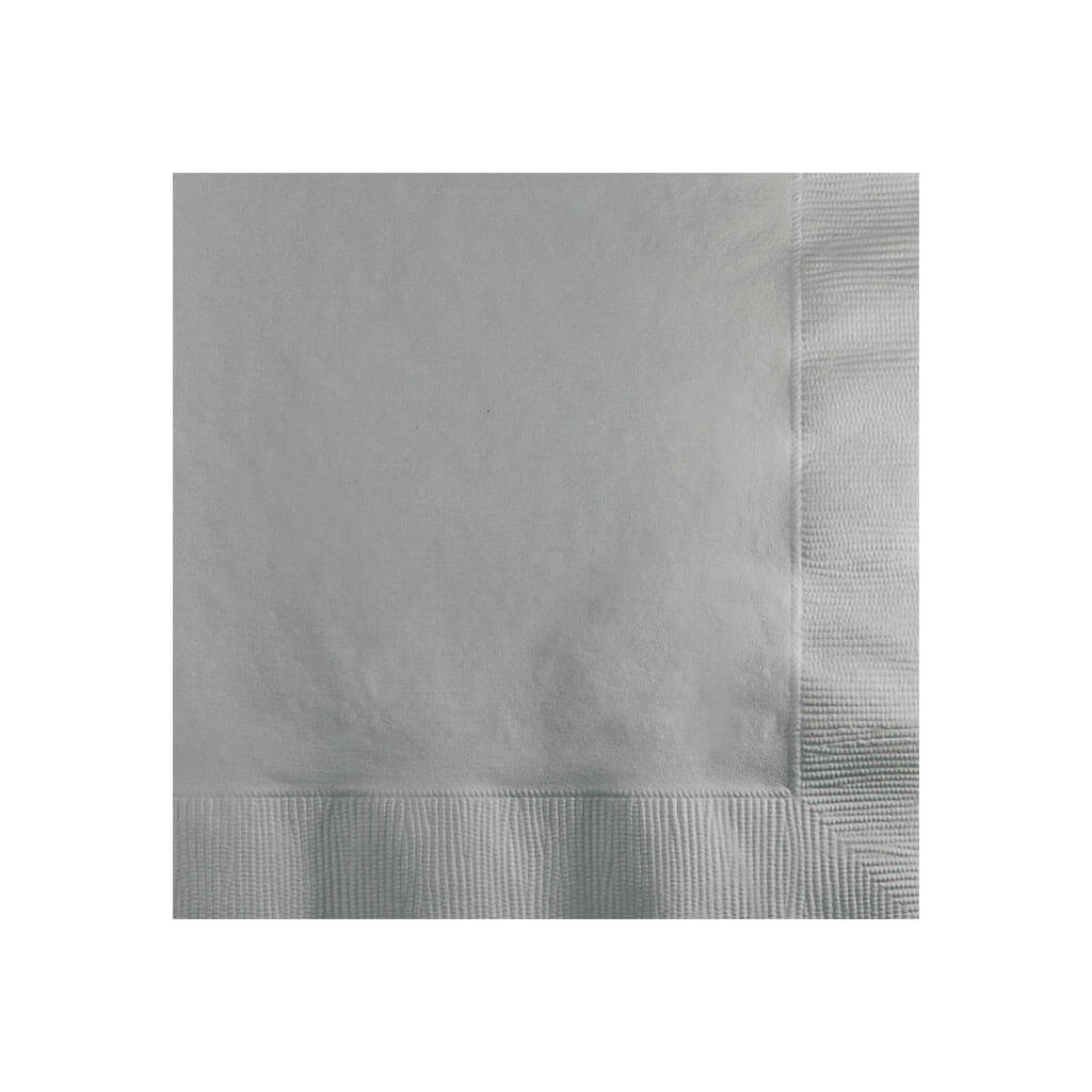 Shimmering Silver Beverage Napkin 50ct, 2Ply