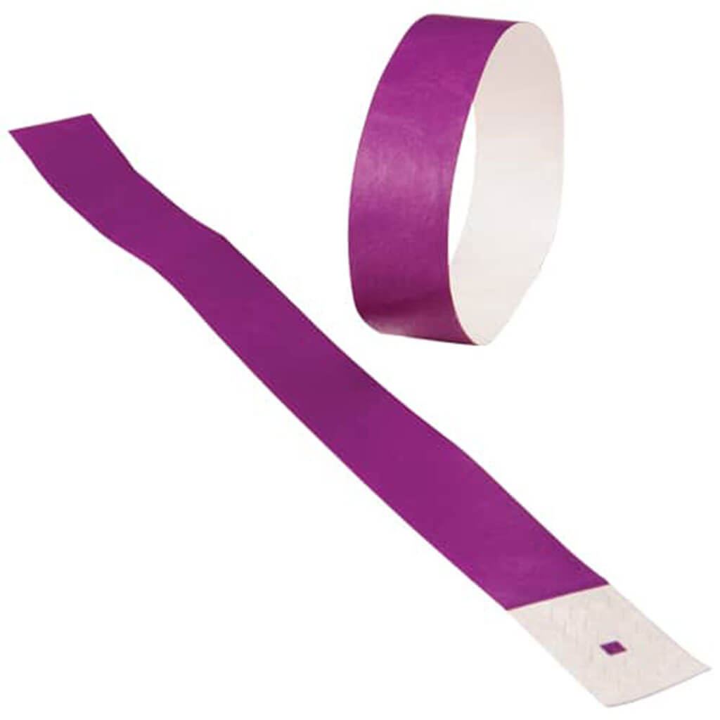 Event Wristbands 100pcs Purple