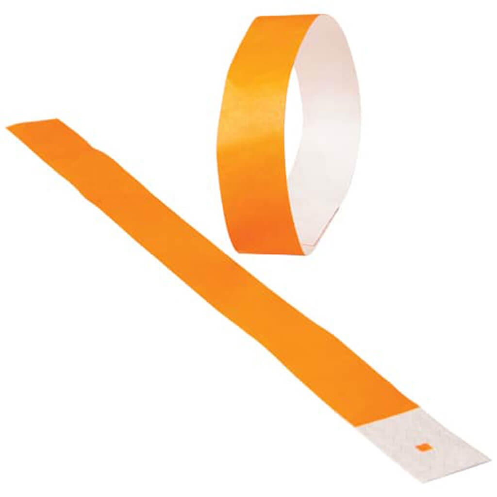 Event Wristbands 100pcs Orange