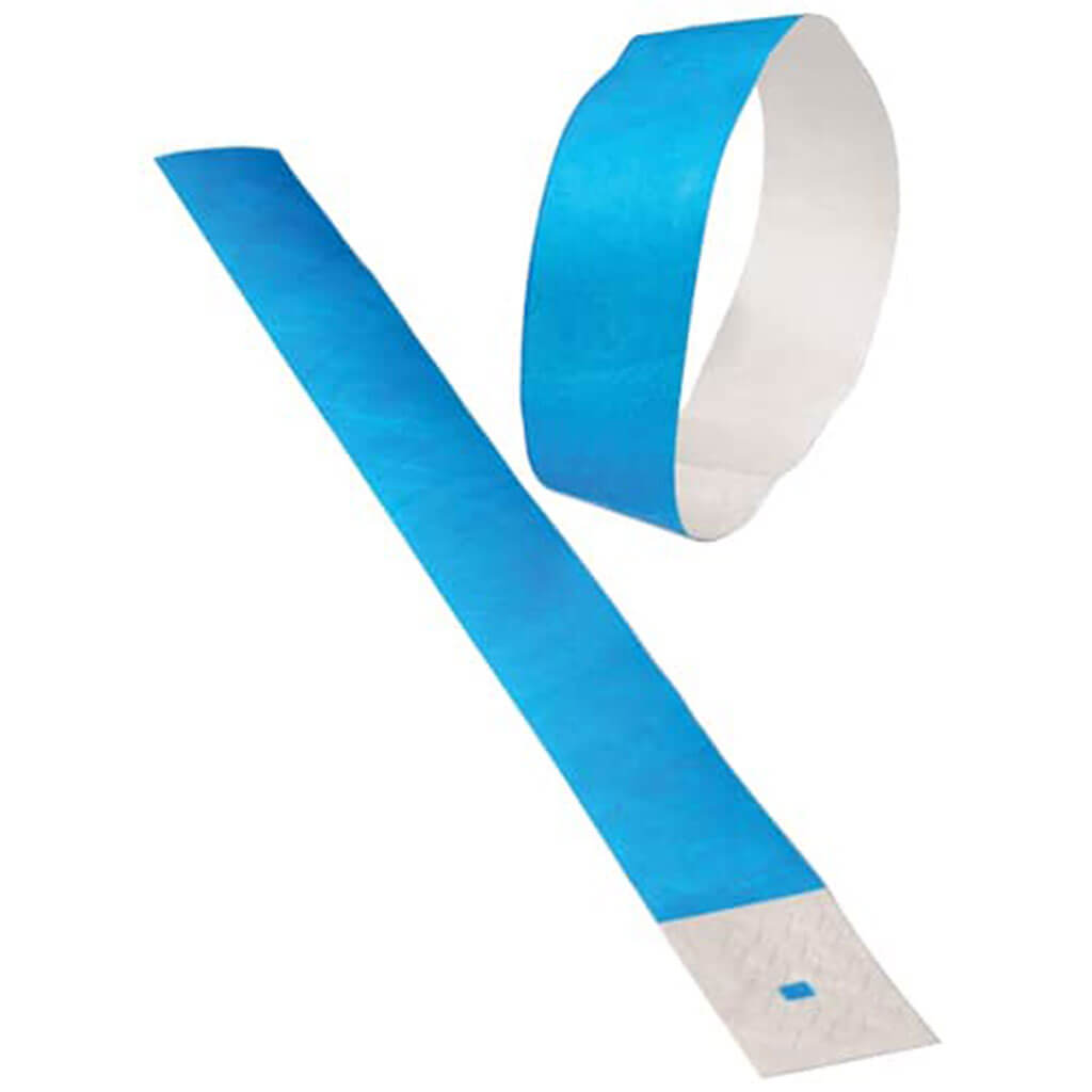 Event Wristbands 100pcs Neon Blue