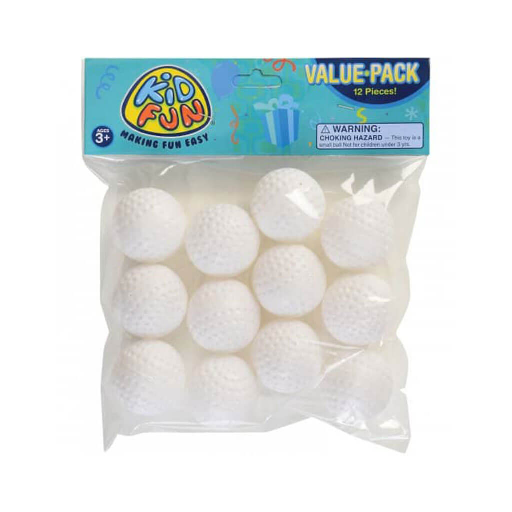 Quality Plastic Golf Balls White