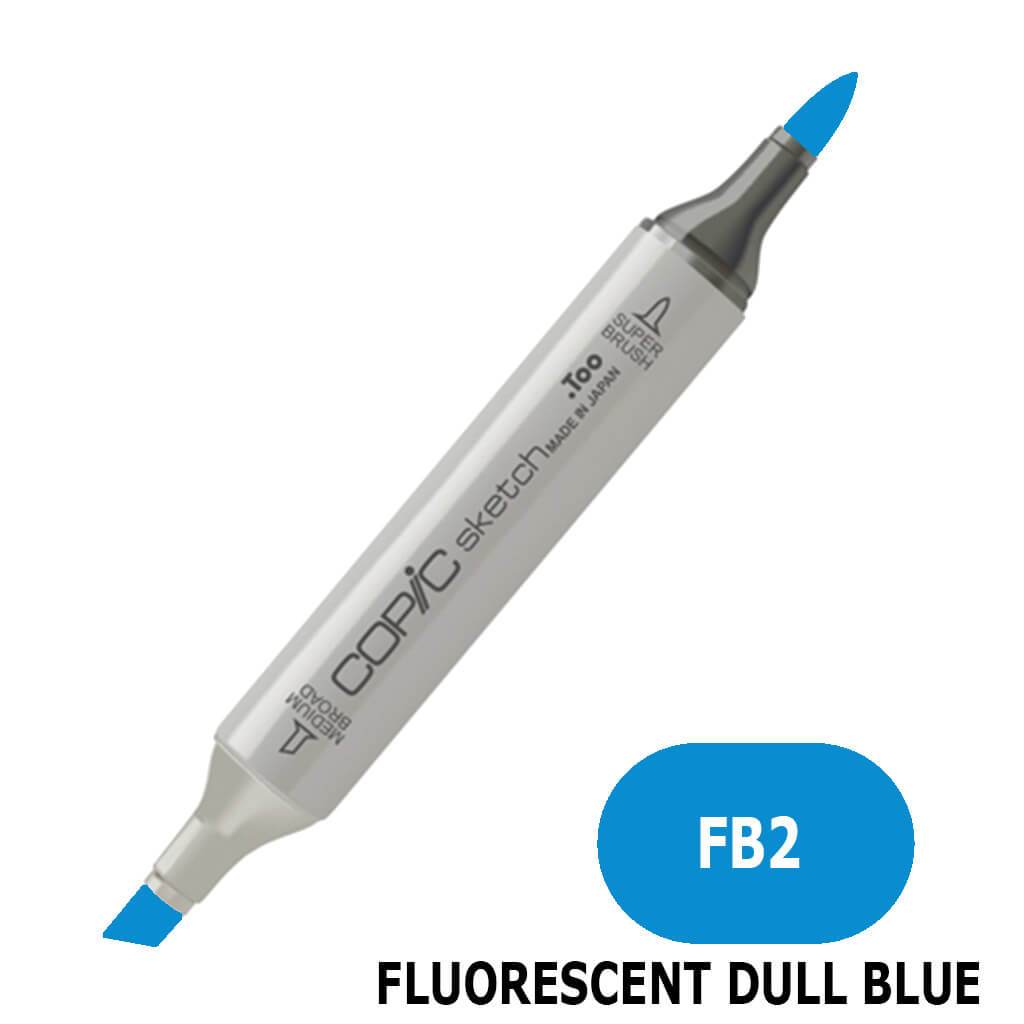 Sketch Marker Fluorescent Dull Blue FB2