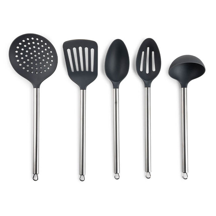 Classic Nylon & Stainless Steel Utensil Set 5pc, Graphite