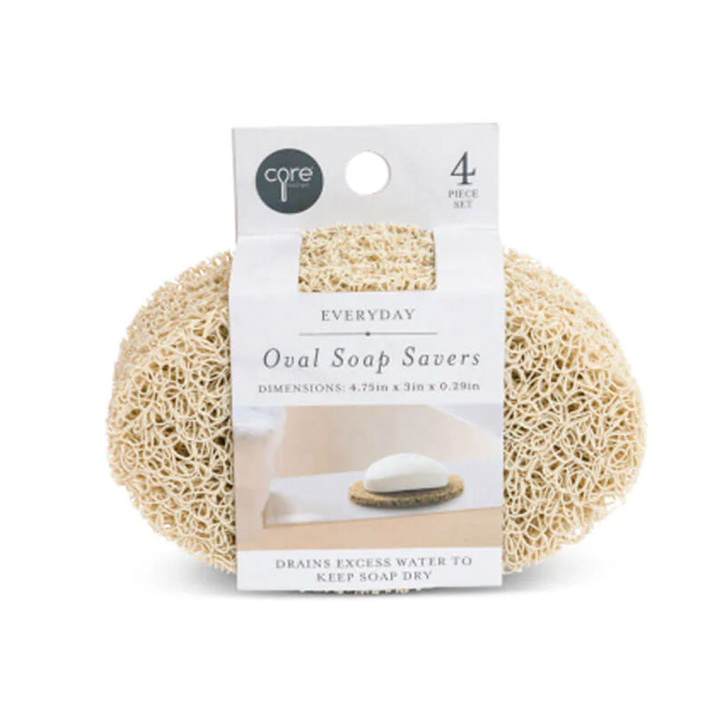 Oval Soap Savers 4pc, Natural