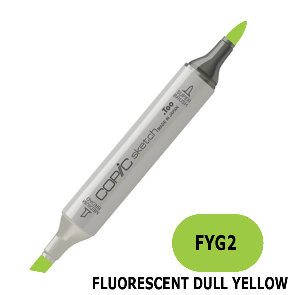 Sketch Marker Fluorescent Dull Yellow Green