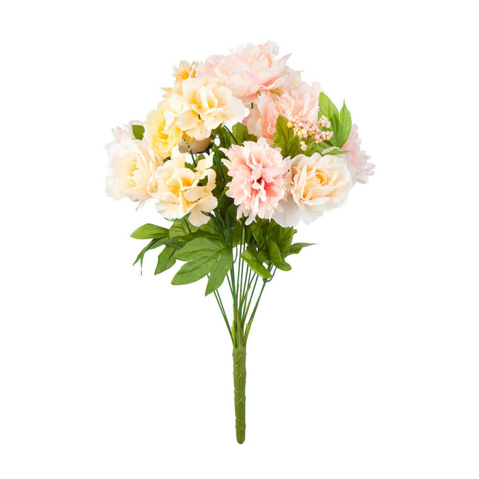 Peony & Hydrangea Mixed Bush, 21.5in