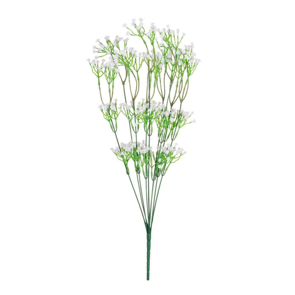 White Baby&#39;s Breath Bush, 21in