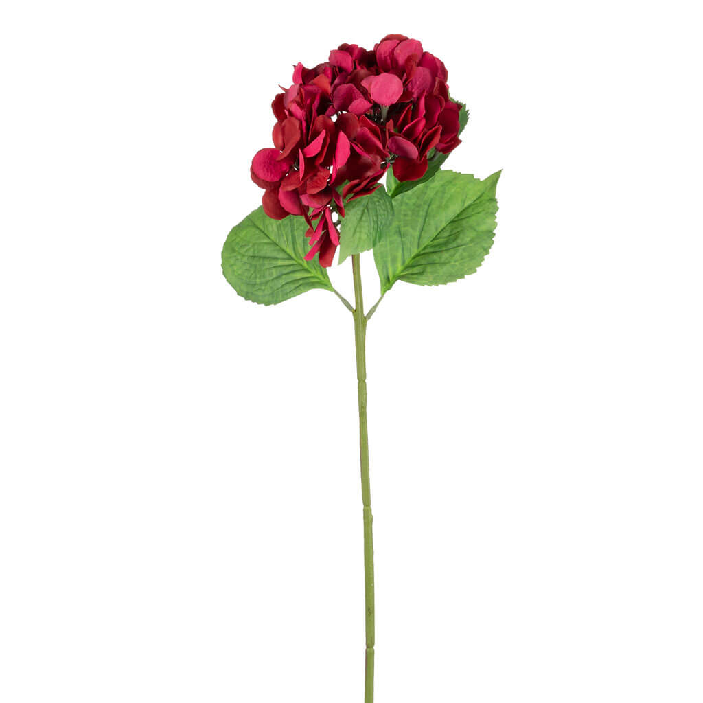 Red Real Touch Hydrangea Stem, 28in