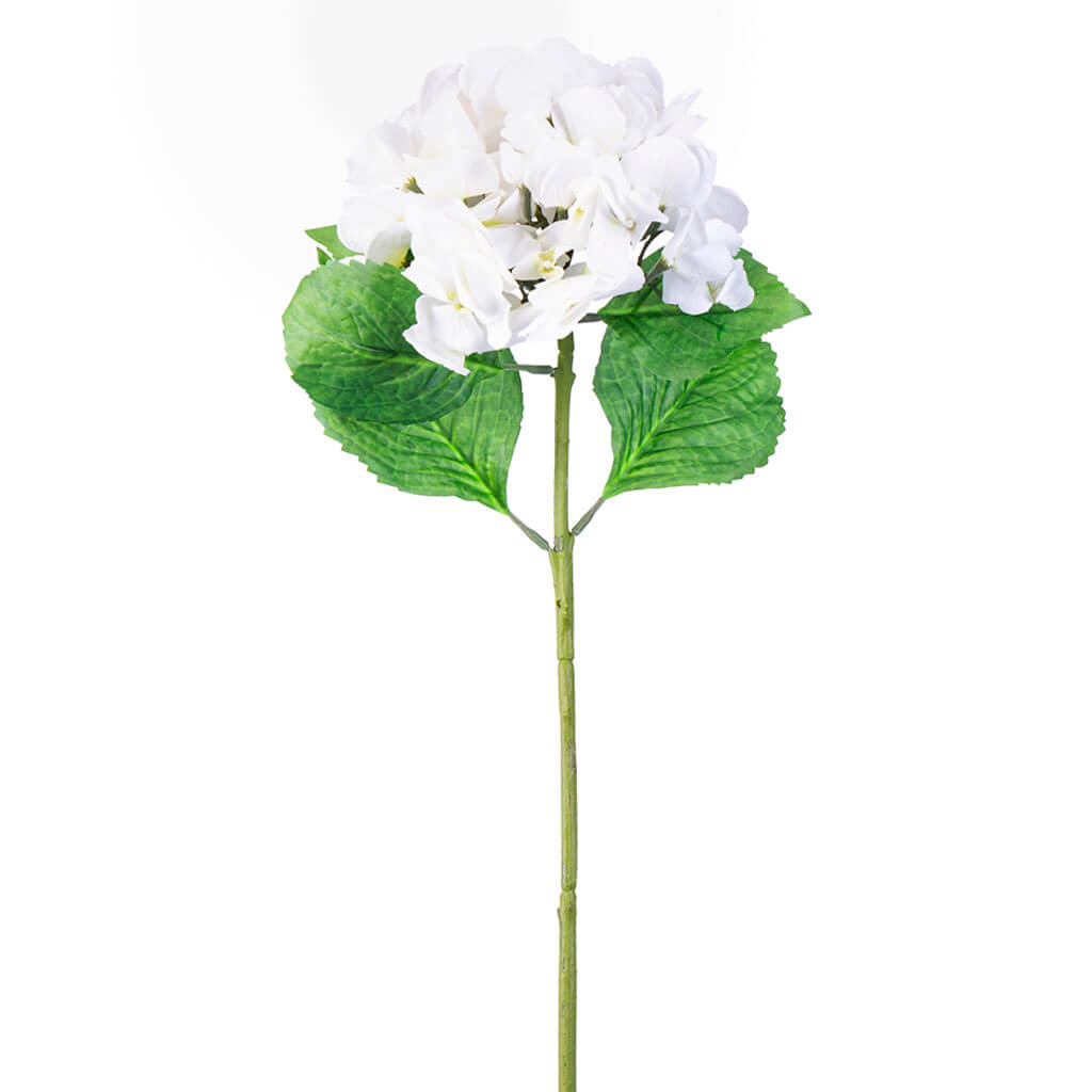 White Real Touch Hydrangea Stem, 28in