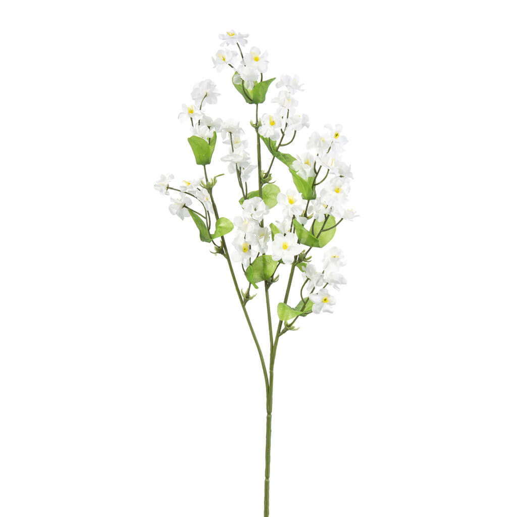 White Blossom Spray, 20in