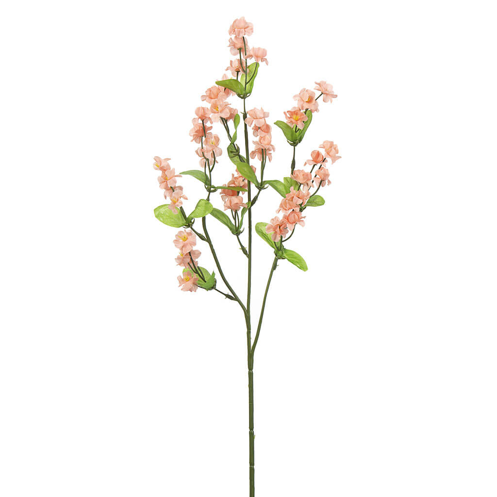 Small Peach Blossom Spray, 20in