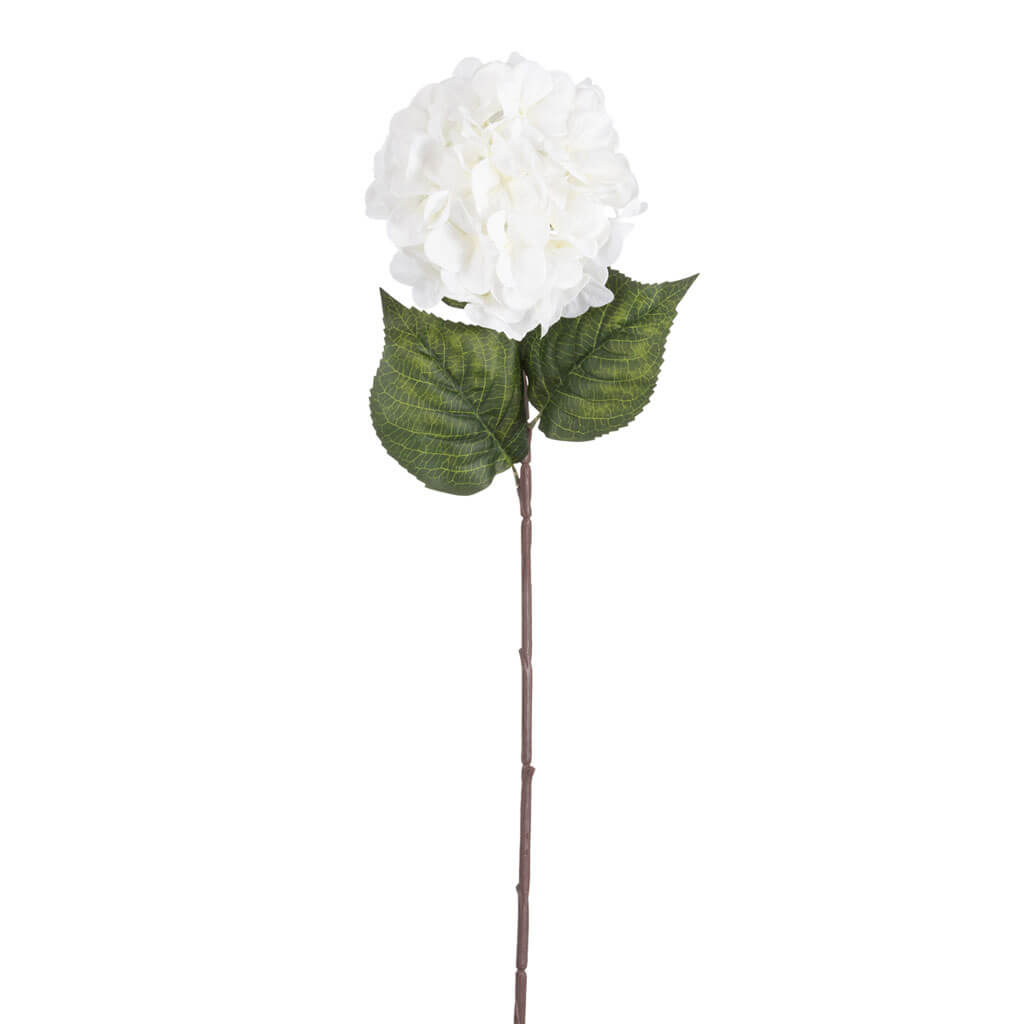 White Hydrangea Stem, 32in