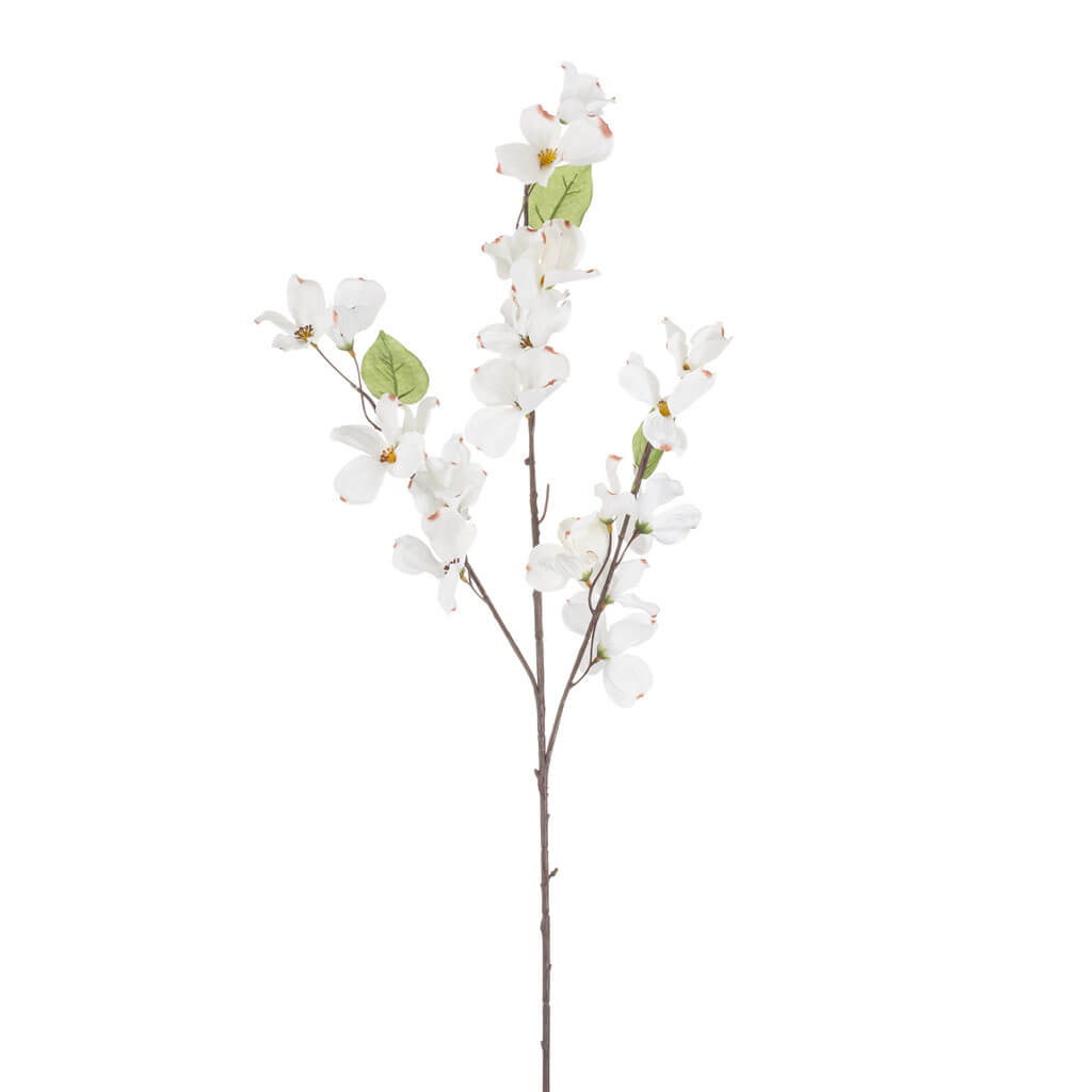 White Dogwood Spray, 32in