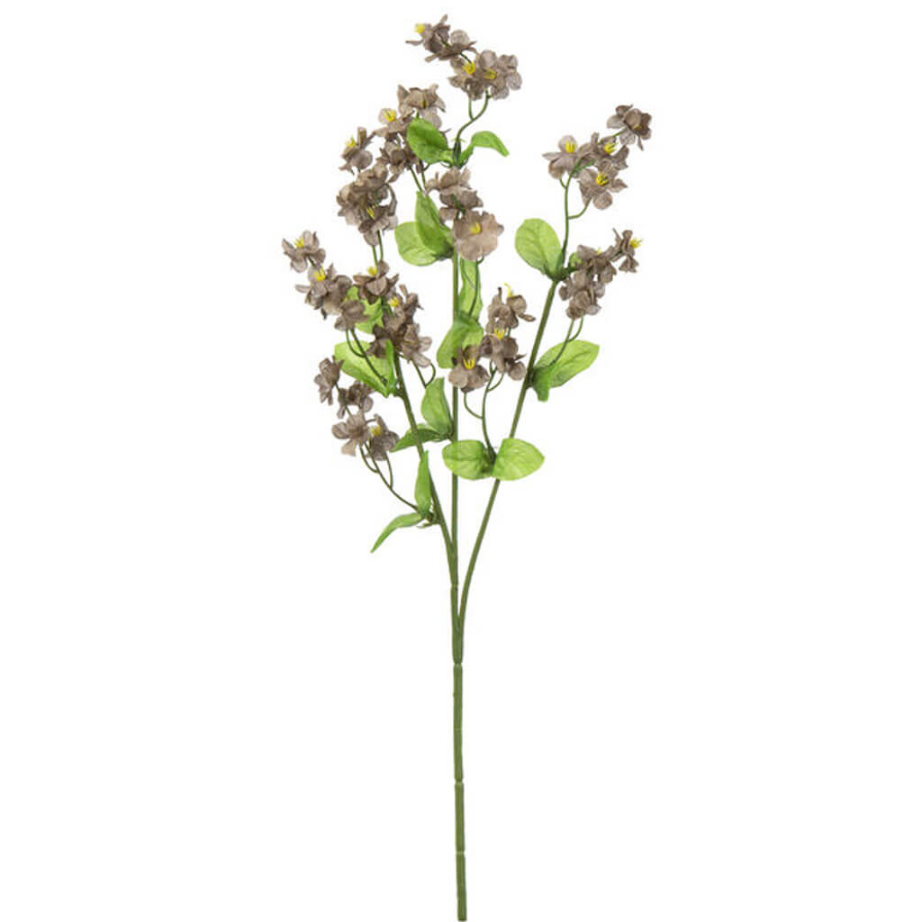 Small Grey Blossom Spray, 20in