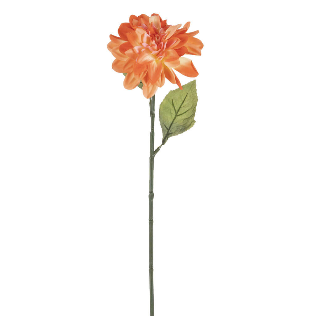 Peach Dahlia Spray, 28in