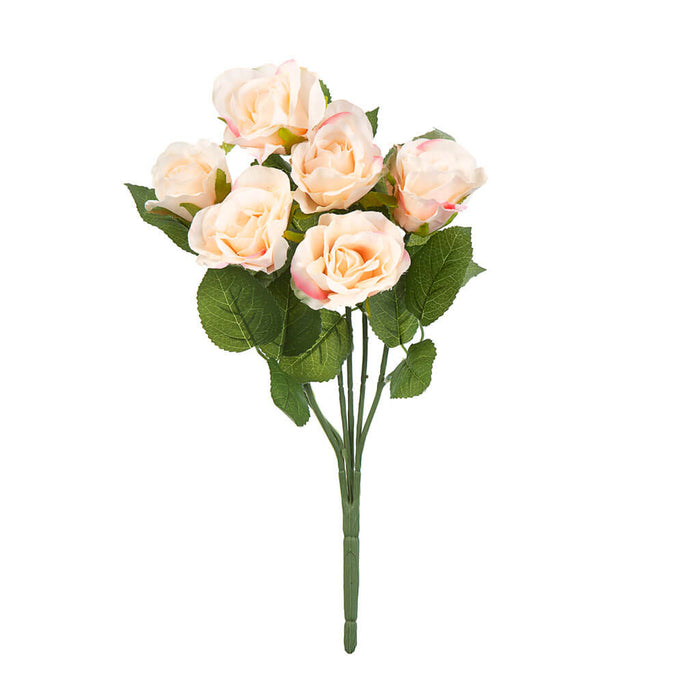 Pink & Cream Rose Bush, 17in
