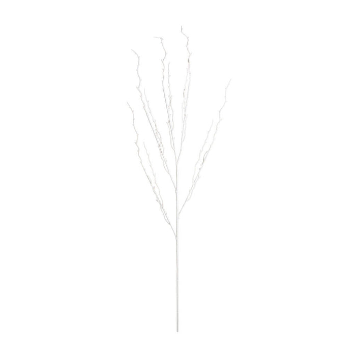 White Glitter Branch Stem, 35in