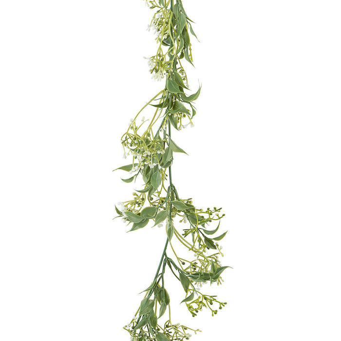White Baby's Breath Garland, 70in