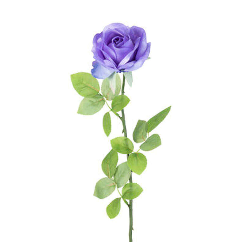 Lavender Rose Stem, 27in