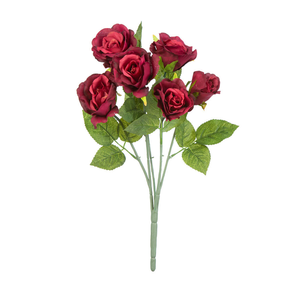 Red Rose Bush, 17in