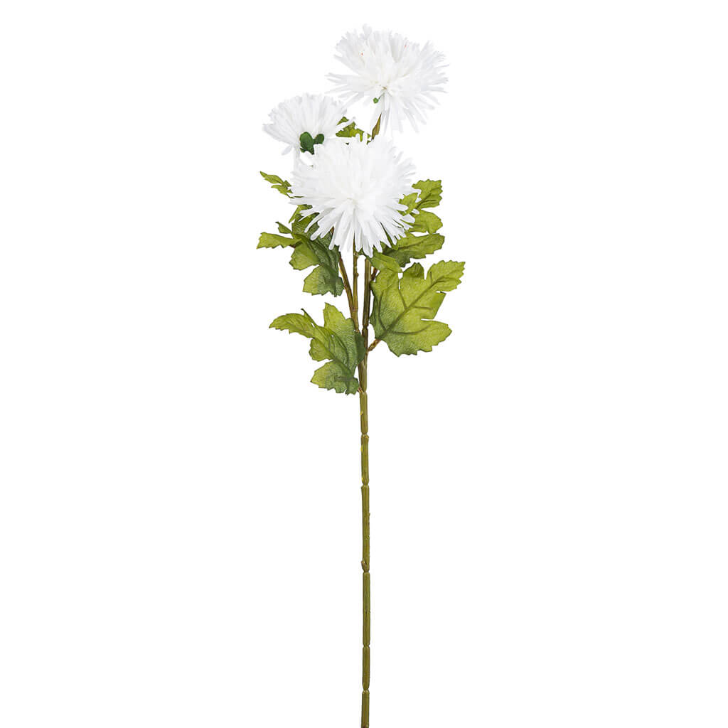 White Daisy Stem X 3, 26in