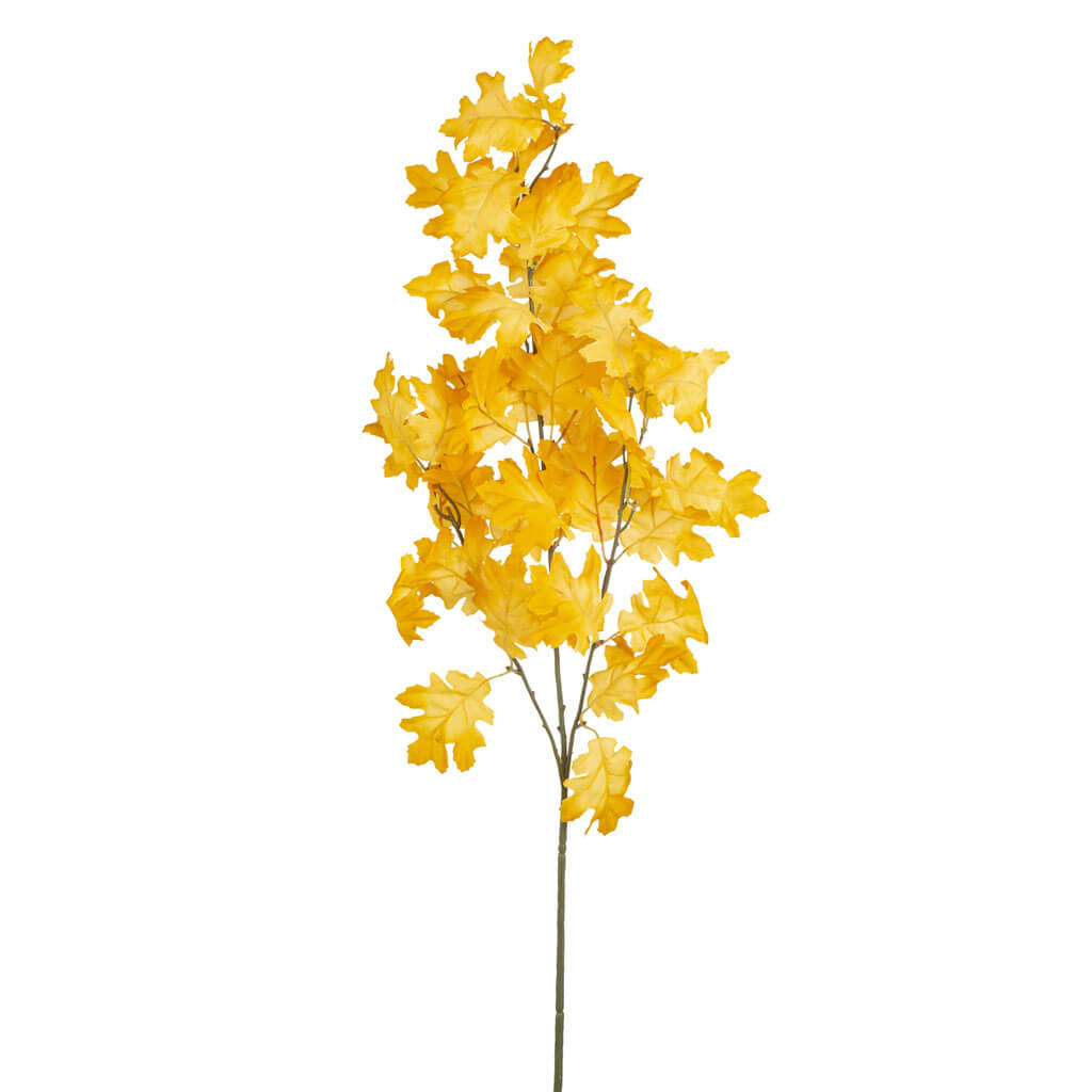 Yellow Oak Leaf Branch, 33in