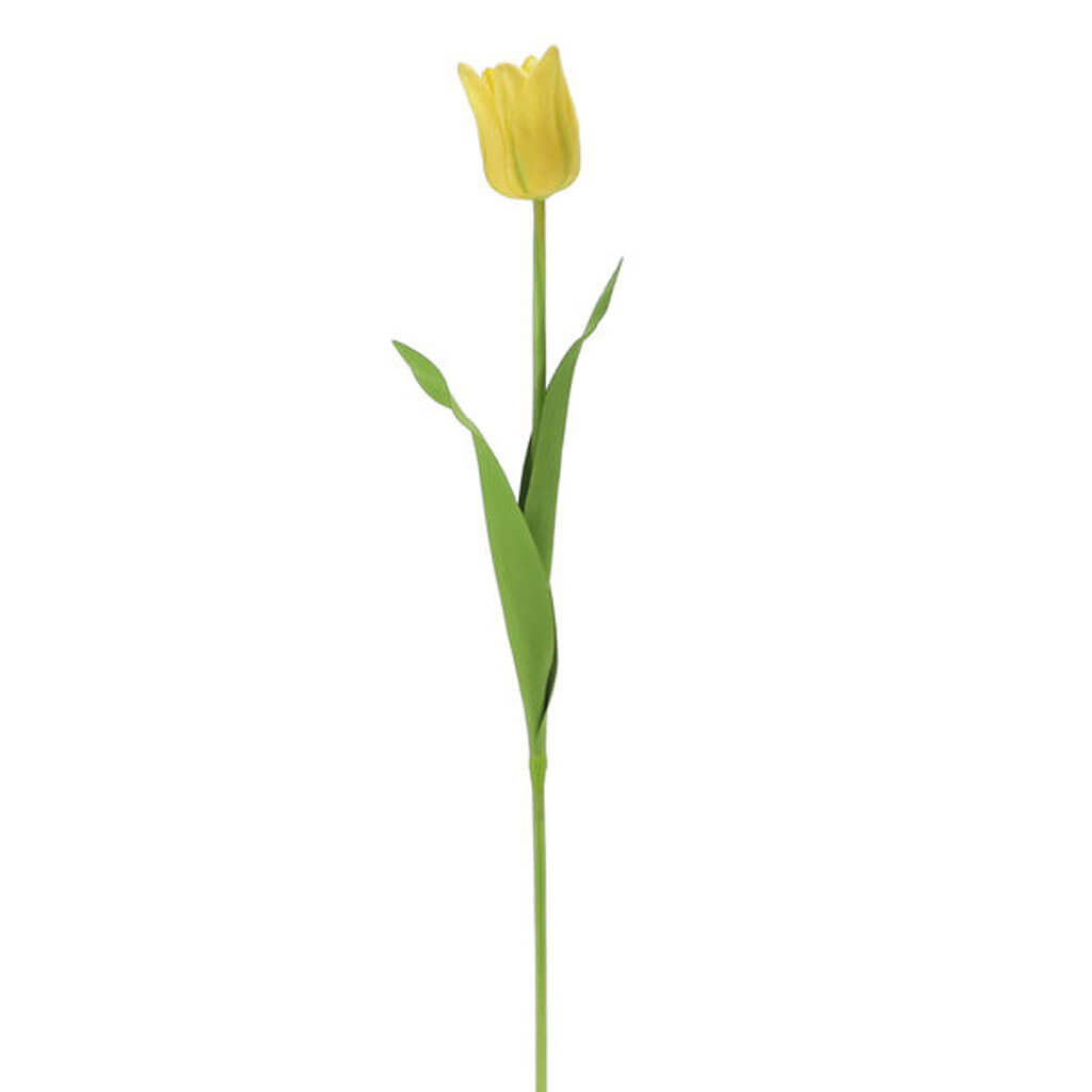 Yellow Tulip Stem, 14in